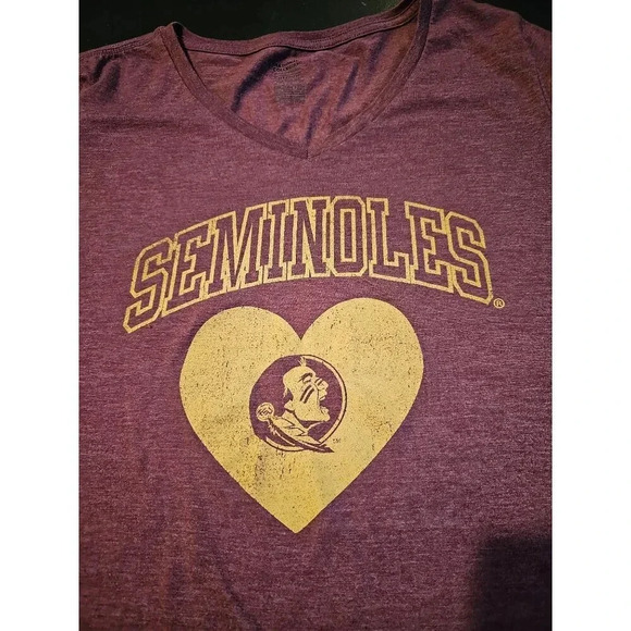 Florida State University National Collegian Garnet/Gold Womens SS T-Shirt  MED - Picture 4 of 6